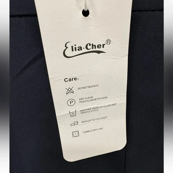 NWT Size 14 XXL Navy Blue Sleeveless v neck Strappy Cocktail Dress Pockets - Picture 4 of 7